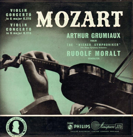 Mozart-Violin Concerto Arthur Grumiaux-Philips-Vinyl LP