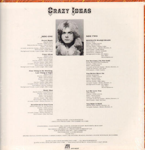 Crazy Ideas-AVI-Vinyl LP-Ex+/M