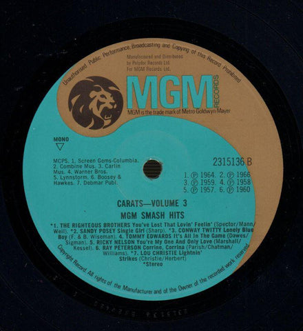 MGM Smash Hits-MGM-Vinyl LP-VG/Ex