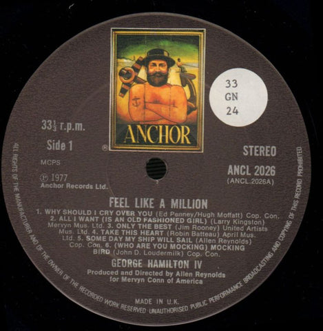 Feel Like A Million-Anchor-Vinyl LP-Ex+/Ex