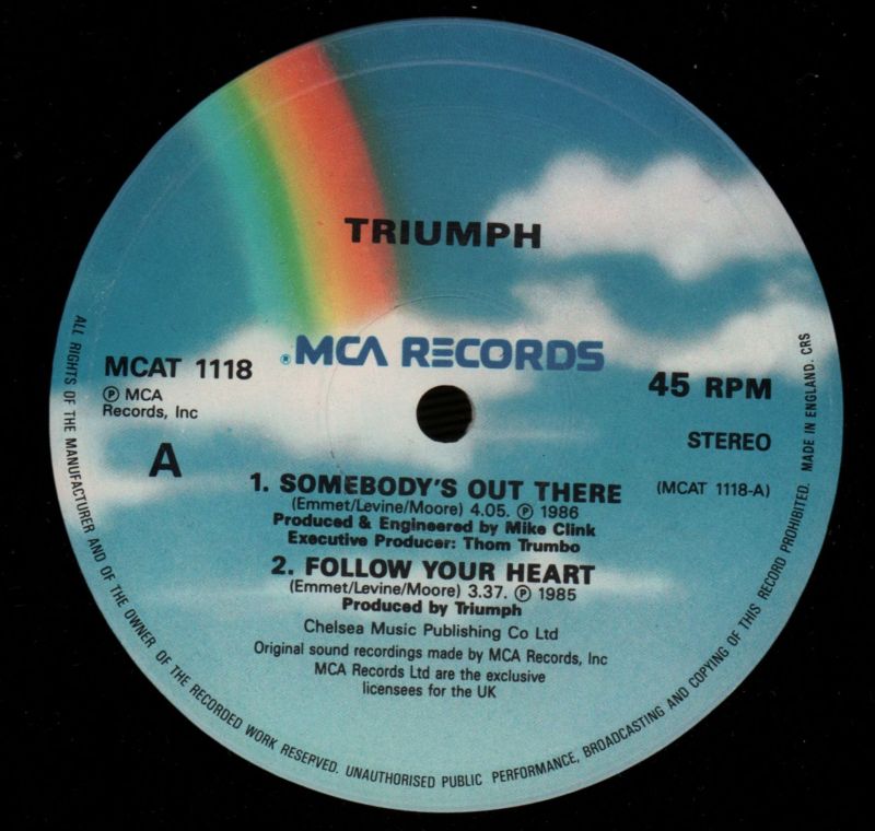 Somebody's Out There-MCA-12" Vinyl-VG/VG+