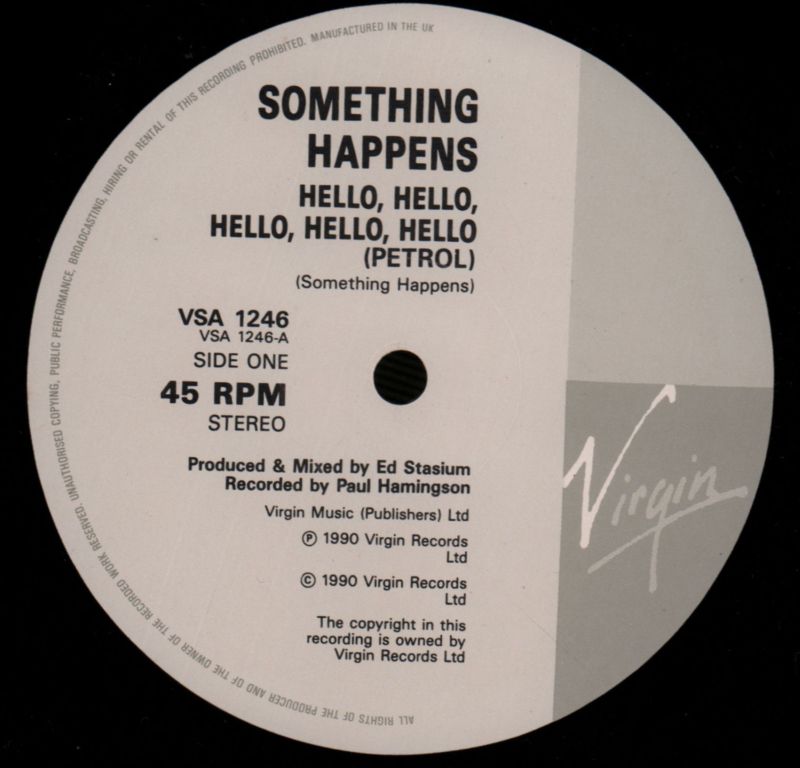 Hello Hello Hello-Virgin-10" Vinyl-Ex/Ex