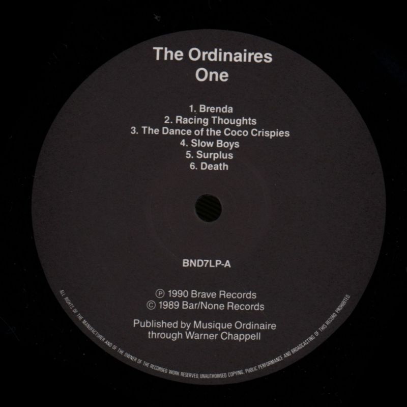 One-Brave-Vinyl LP-Ex/Ex