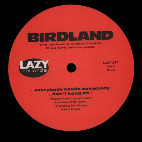 Everybody Needs Somebody-Lazy-12" Vinyl-VG/Ex