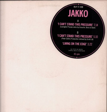 I Can't Stand This Pressure-Chappel Music-12" Vinyl