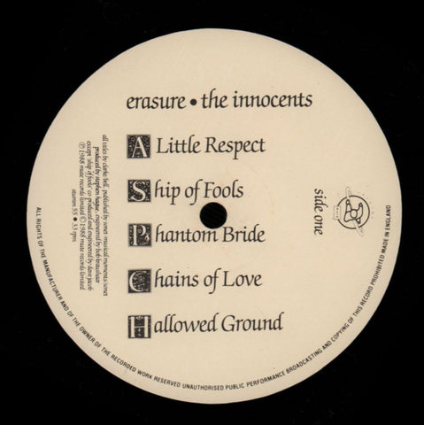 Erasure-Mute-Vinyl LP-VG/Ex