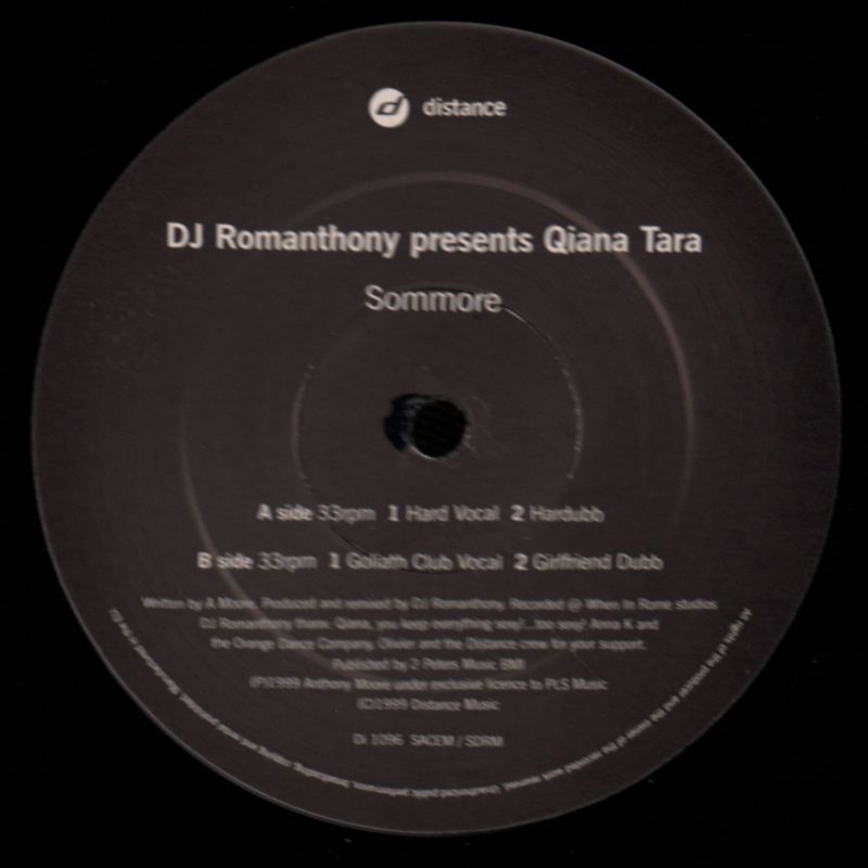 Sommore-Distance-12" Vinyl-Ex/Ex