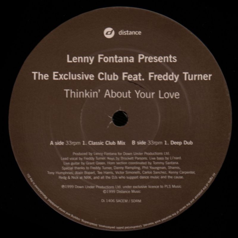 Thinkin' About Your Love-Distance-12" Vinyl-Ex/Ex