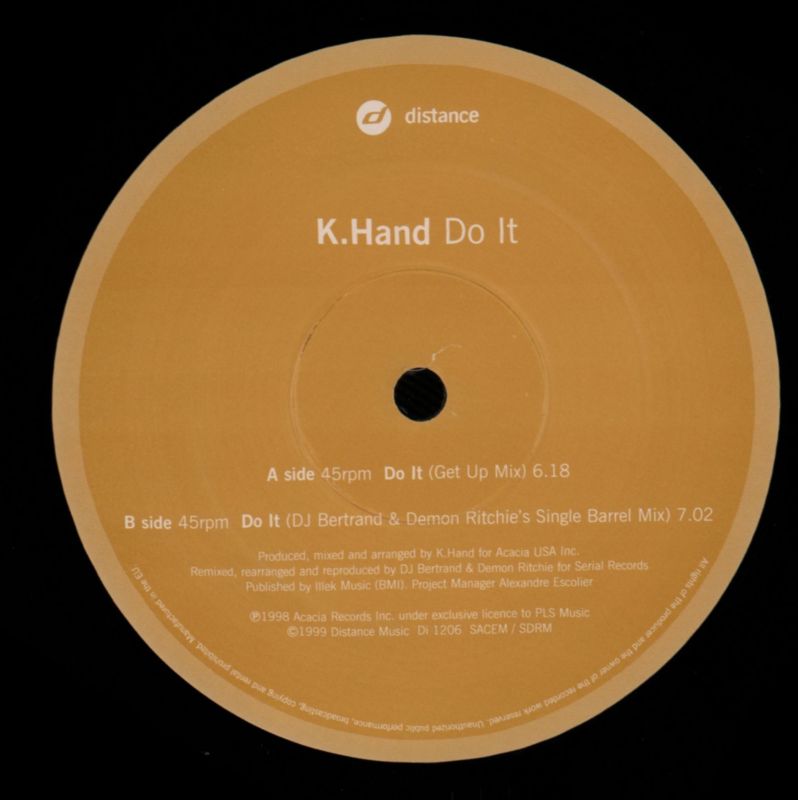 Do It-Distance-12" Vinyl-Ex/Ex