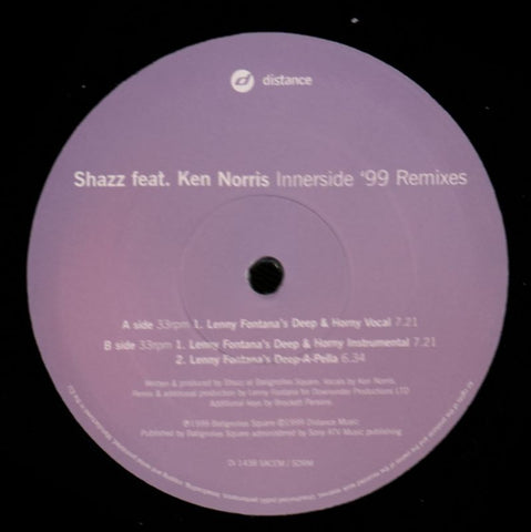 Innerside '99 Remixes Part 2-Distance-12" Vinyl-Ex+/VG+