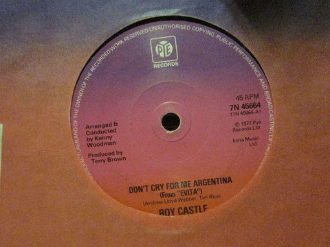 Roy Castle-Don't Cry For Me Argentina-Pye-7" Vinyl
