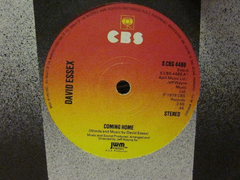 David Essex-Coming Home-CBS-7" Vinyl