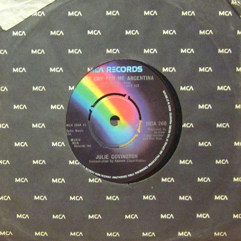 Julie Covington-Don't Cry Me Argentina-MCA-7" Vinyl