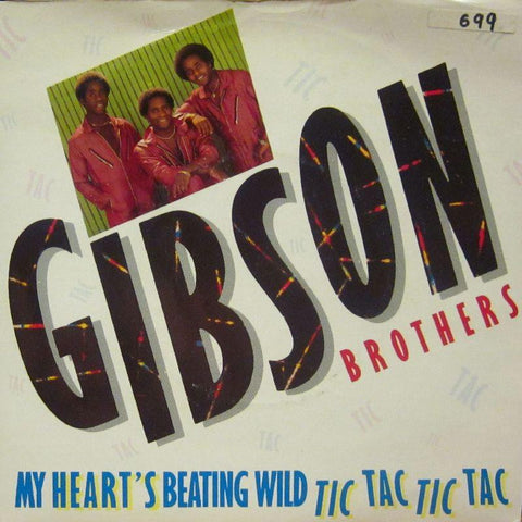 Gibson Brothers-My Heart's Beating Wild-Stiff-7" Vinyl P/S