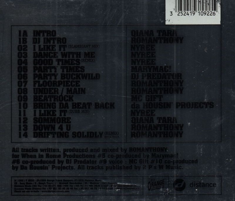 Live In The Mix-Distance-CD Album-Like New