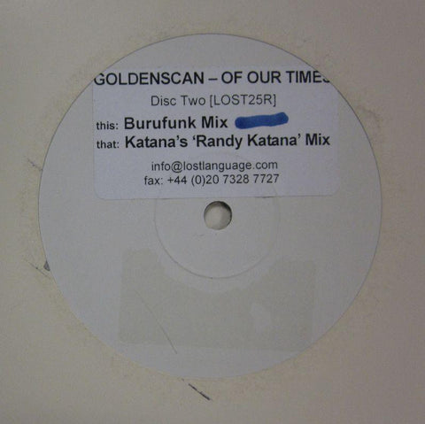 Goldenscan-Of Our Times-Lost Language-12" Vinyl