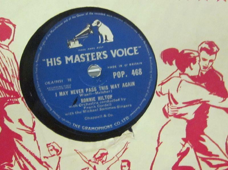 Ronnie Hilton-I May Never Pass This Way Again-HMV-10" Vinyl