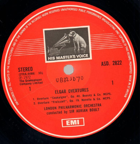 Overtures-HMV-Vinyl LP-VG/Ex