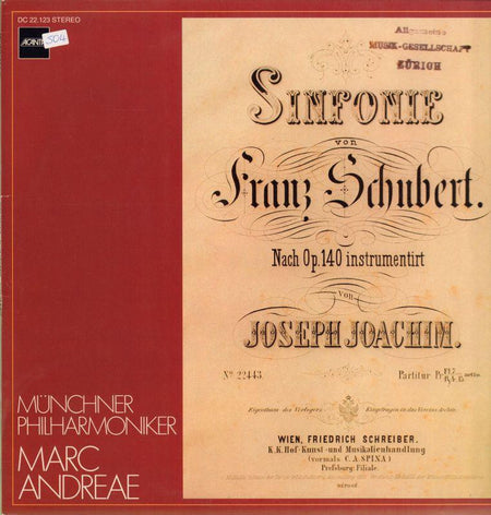 Schubert-Sinfonie In C-Acanta-Vinyl LP