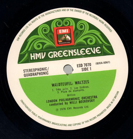 Waltzes-HMV-Vinyl LP-VG/VG+