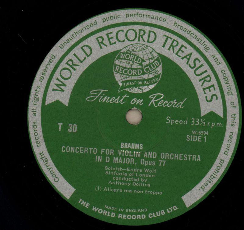 Concerto For Violin-World Record Club-Vinyl LP-VG/VG