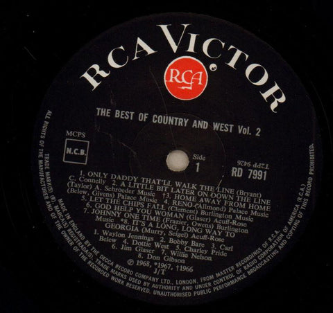 The Best Of Country & West Volume Two-RCA-Vinyl LP-VG/VG