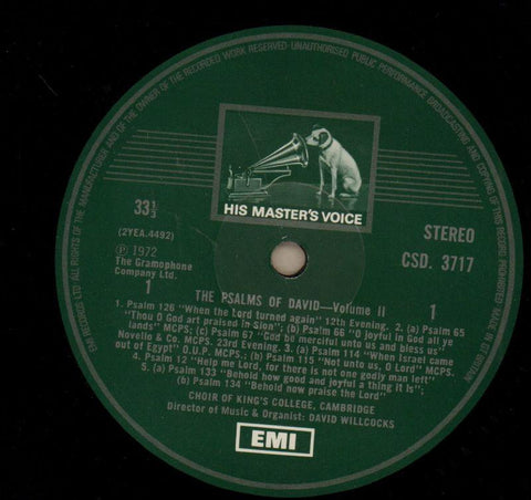 The Psalms Of David Volume II-HMV-Vinyl LP-VG/VG