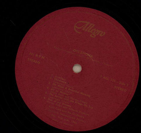 Oklahoma-Allegro-Vinyl LP-VG/VG