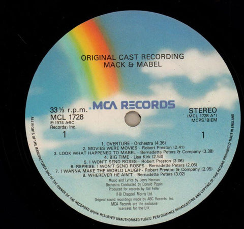 Mack & Mabel-MCA-Vinyl LP-VG/VG