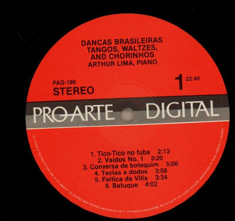 Dancas Brasileiras-Pro Arte-Vinyl LP-Ex-/Ex+