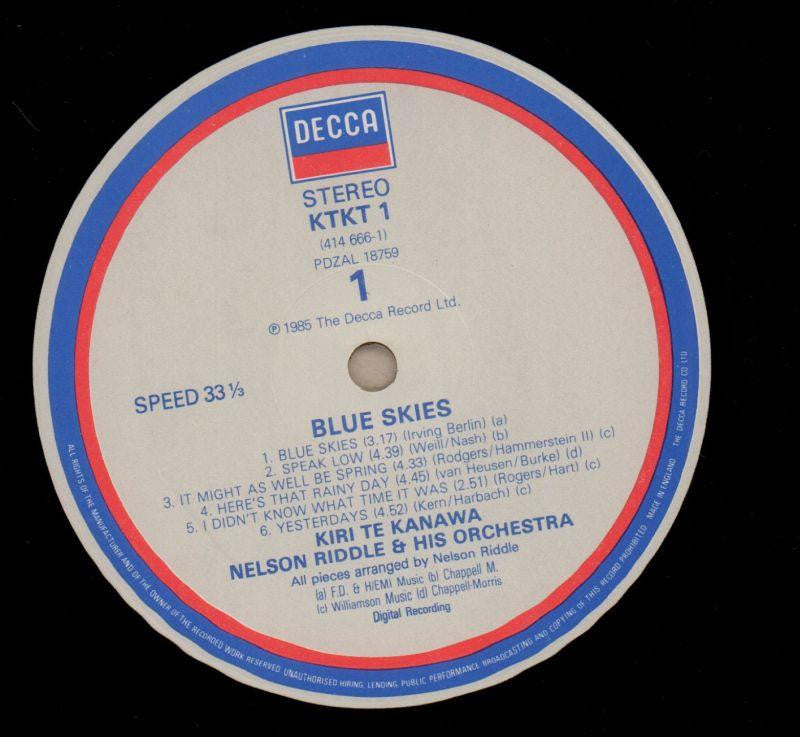 Blue Skies-Decca-Vinyl LP-VG+/Ex
