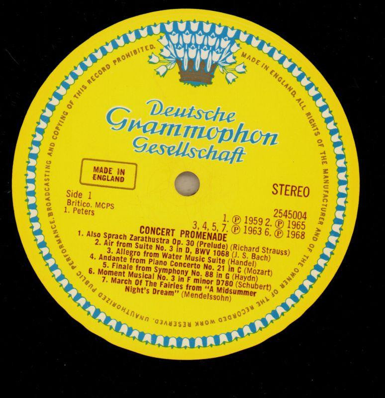 Concert Promenade-Deutsche Grammophon-Vinyl LP-VG/VG