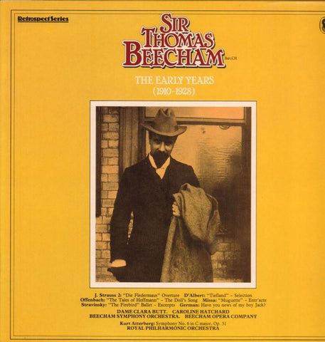 Sir Thomas Beecham-The Early Years-World Record Club-Vinyl LP Gatefold