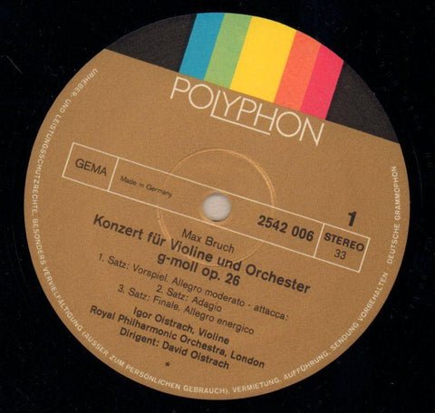 Violinkonzert-Polyphon-Vinyl LP-VG/VG+