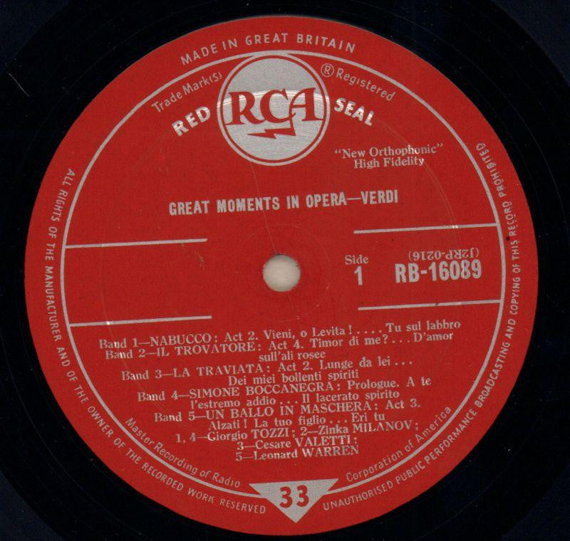 Great Moments In Opera-RCA-Vinyl LP-VG/VG+