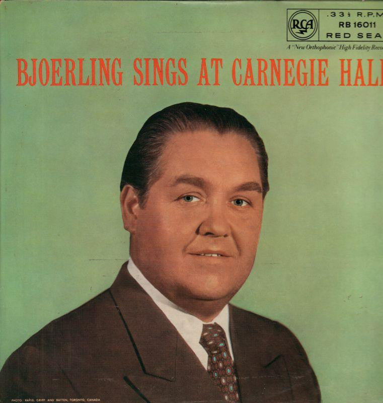 Bjoerling-Sings At Carnegie Hall-RCA-Vinyl LP
