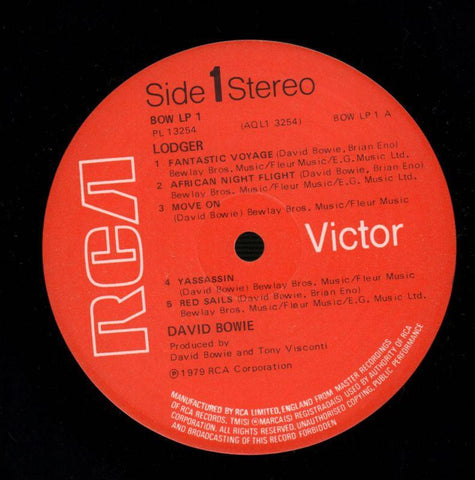Lodger-RCA Victor-Vinyl LP Gatefold-VG/NM