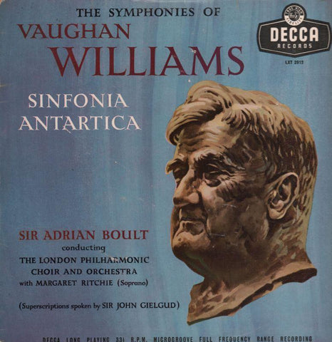 Vaughan Williams-Sinfonia Antartica Adrian Boult-Decca-Vinyl LP