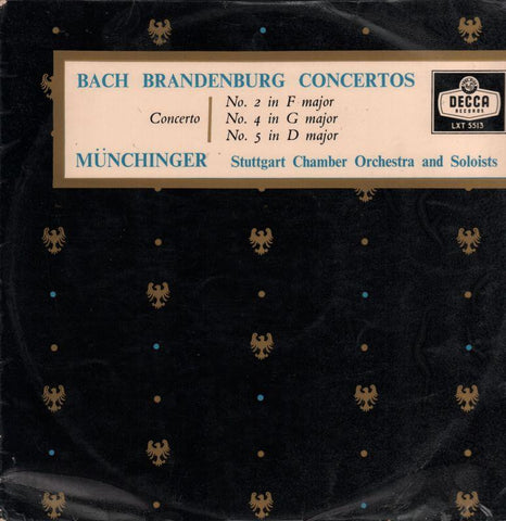 Bach-Brandenberg Concertos  Munchinger-Decca-Vinyl LP