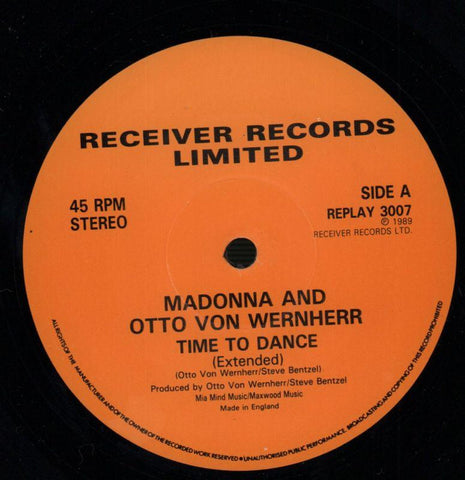 Madonna-Time To Dance-Receiver-12" Vinyl