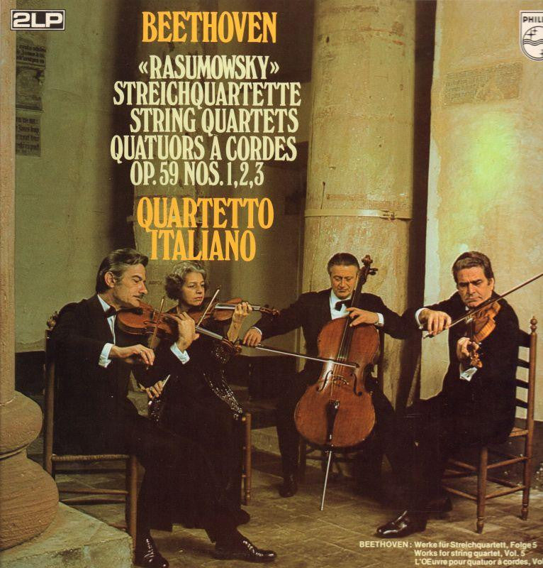 Beethoven-Rasumowsky Streich Quartette-Philips-2x12" Vinyl LP