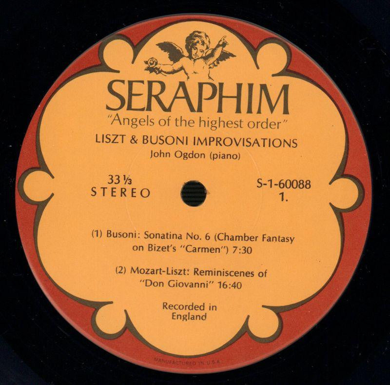 Improvisations Liszt & Busoni-Seraphim-Vinyl LP-Ex/Ex