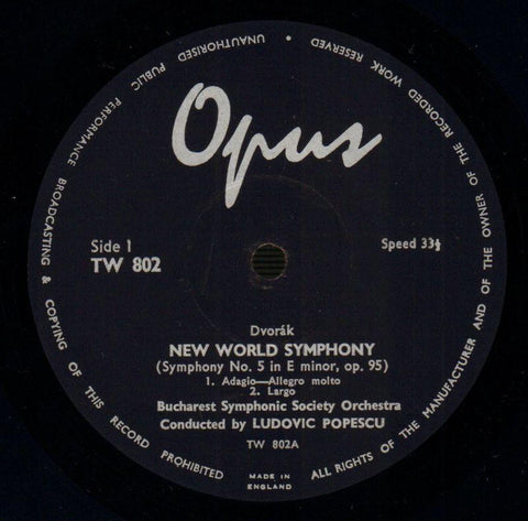 New World Symphony Opus-Allied-Vinyl LP-Ex/VG+
