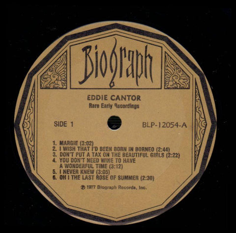 Rare Early Recordings-Biograph-Vinyl LP-Ex+/Ex