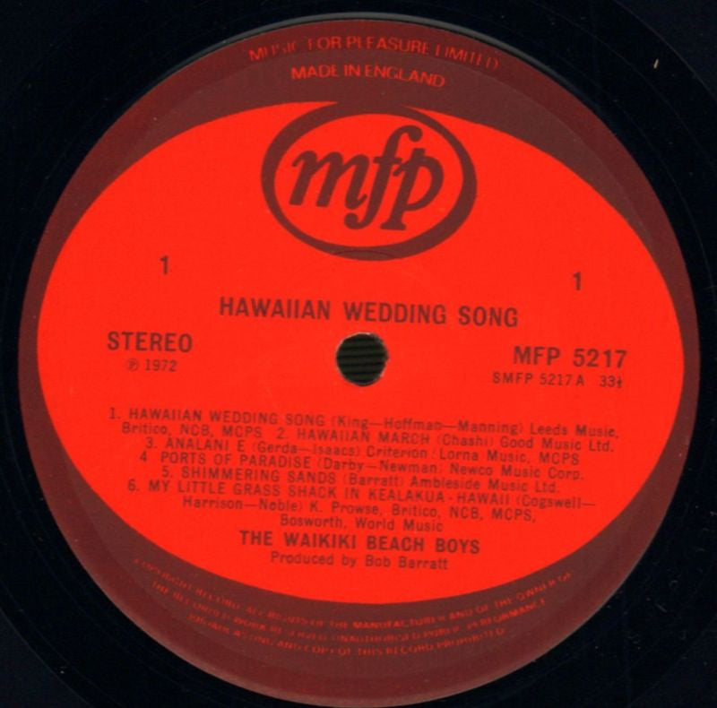 Hawaiian Wedding Song-MFP-Vinyl LP-VG+/VG+