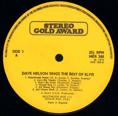Sings The Best Of Elvis-Stereo Gold Award-Vinyl LP-VG/VG+