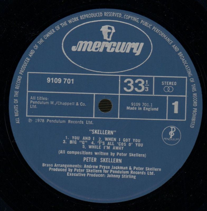 Skellern-Mercury-Vinyl LP-VG+/Ex