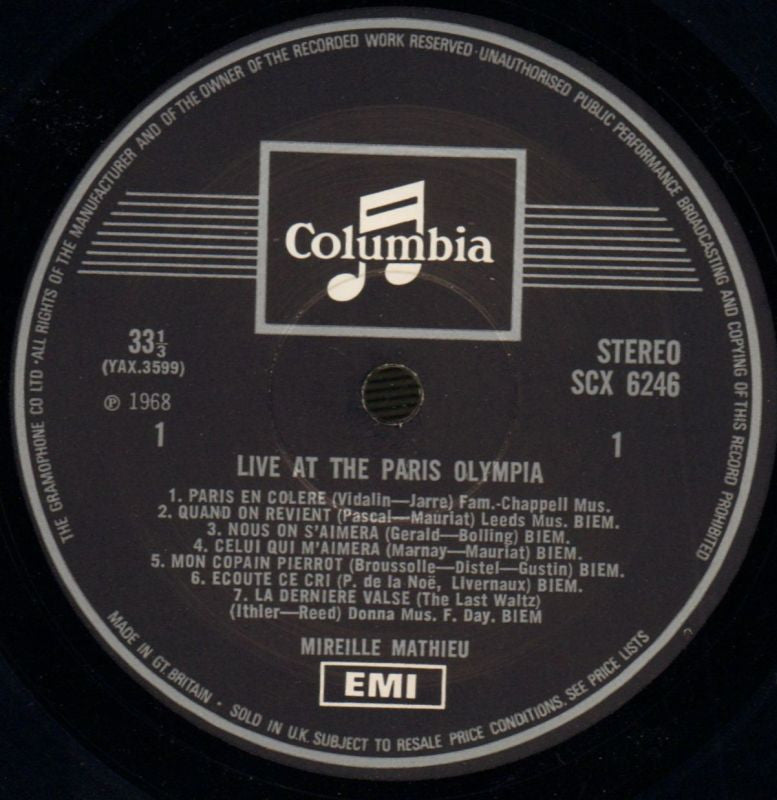 En Direct-Columbia-Vinyl LP-VG/VG