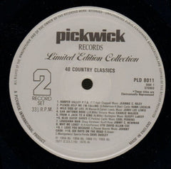 40 Country Classics-Pickwick-2x12" Vinyl LP Gatefold-Ex/NM