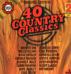 Various Country-40 Country Classics-Pickwick-2x12" Vinyl LP Gatefold